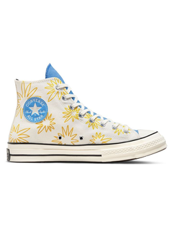 Кеды Converse Chuck Taylor 70 Sunny Floral с принтом Планета Земля