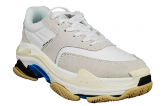 Balenciaga Triple-S Серо-белые с голубым мужские (41-45)