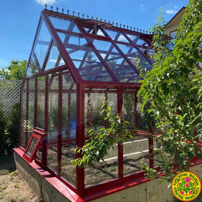 Теплица из стекла и алюминия ЧЕСТЕРФИЛД КЛАССИК размером 4000 х 3000 мм