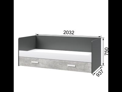 Кровать 90х200 Domani Кэнди ККР-1 (Домани)
