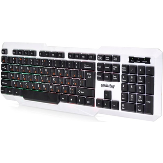 Клавиатура Smartbuy ONE 333 USB бело-черная (SBK-333U-WK)