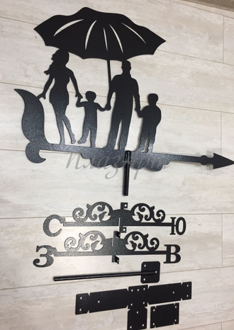 флюгер на крышу  семья