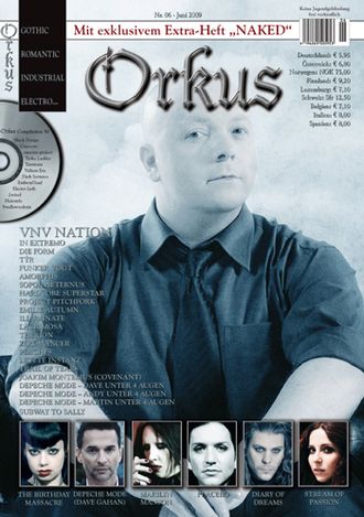 Orkus Magazine June 2009 VNV Nation, Marilyn Manson, Gothic Rock, Немецкие журналы, Intpressshop