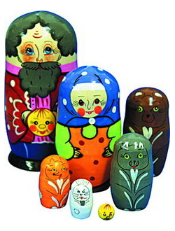 Матрешка Сказка Колобок (7 в 1)