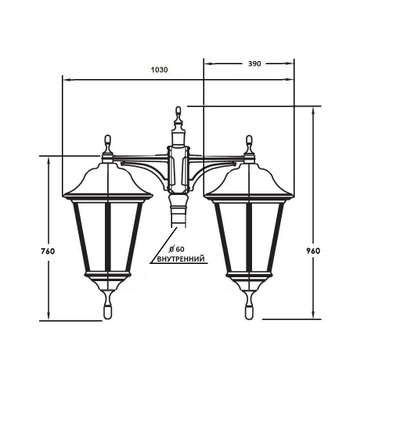 Парковый светильник серии  PART A DOWN