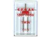 Игла бытовой машины ДВОЙНАЯ  № 100/6. "Organ" (Вьетнам),  1 шт в пенале.