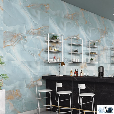 Керамогранит Creto Opera Onyx Sky 80 х 160 см голубой