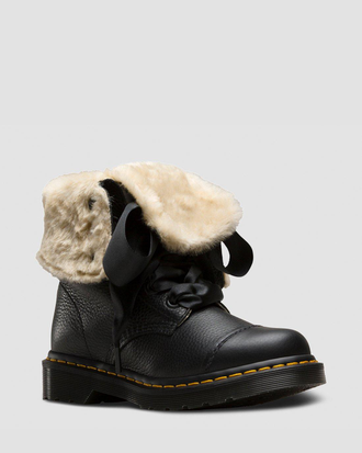 Aimilita fur lined dr martens discount