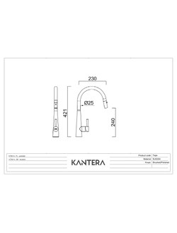 Смеситель Kantera Cignus 14
