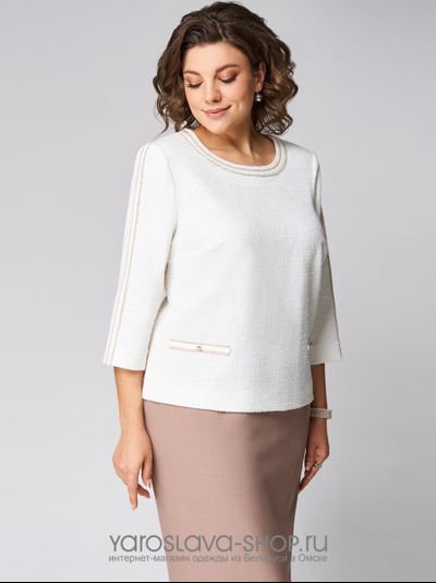 Женский 2-ух предметный комплект, состоящий из туники и юбки