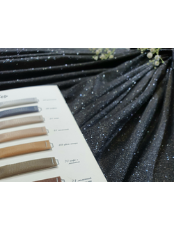 Трикотаж с блеском ЧЕРНЫЙ арт 1