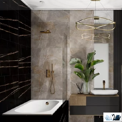 Керамогранит Maimoon Black Lorence 60 х 120 см highglossy черный полированный