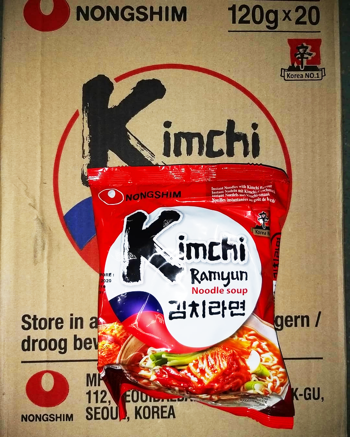 Корейская лапша быстрого приготовления "NONGSHIM" КИМЧИ РАМЕН (KIMCHI RAMYUN) 120 г