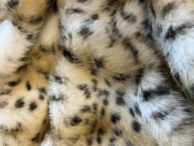 Ткань мех искусственный под рысь PL238
