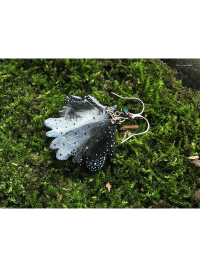 Серьги с крылышками Туманной Феи (маленькие; длина - 5,6 см)