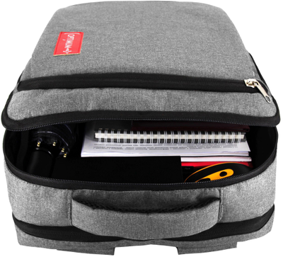Рюкзак сумка для ноутбука 15.6 - 17.3 дюймов Optimum, серый