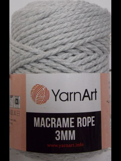 Macrame Rope 3 mm (Yarn Art)  цвет № 756 серый