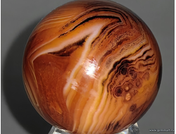 Агат, шар. Мадагаскар.38мм