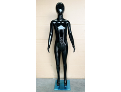 C138B Манекен детский черный глянец 138 см