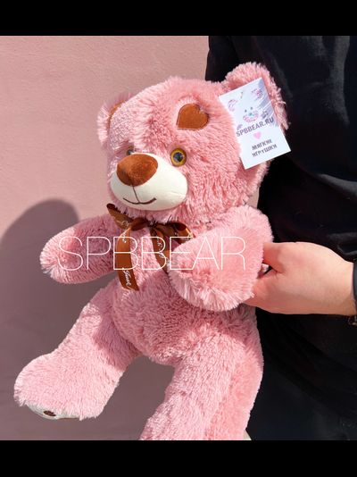 Плюшевый мишка 65 см брусничный Тони