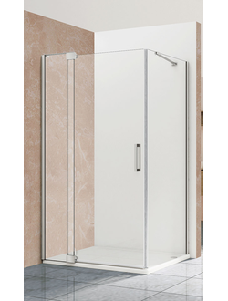 Душевой уголок Extra VSR-1E111280CL, 1100/1200*800, хром, стекло прозрачное