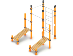 2282.50 Воркаут «3 турника, шведская стенка и 2 скамьи для пресса»