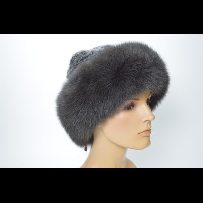 Шапка Vizio 1327 CCP  V графитовая с мехом