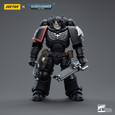 Интерцессор Гвардии Ворона (Warhammer 40k) - КОЛЛЕКЦИОННАЯ ФИГУРКА 1/18 Raven Guard Intercessors Brother Nax (JT4607) - JOYTOY