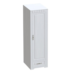 Шкаф однодверный платяной "Прованс" спальня 602х590х1970 Бодега белая / Патина премиум