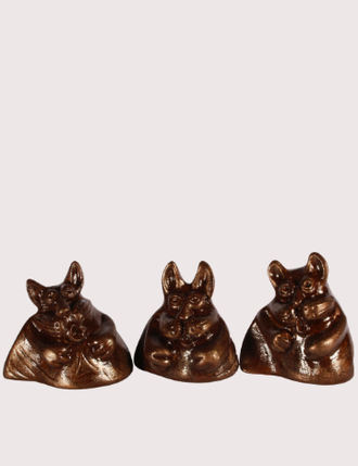 СУВЕНИР "ПОЮЩИЙ КОТ3" глазурь коричневая