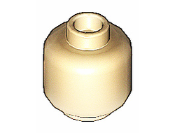 Minifigure, Head Plain - Hollow Stud, Tan (3626c / 4164293 / 4569547)