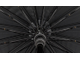 Зонт-трость 16 спицы Черный (большой купол + чехол)