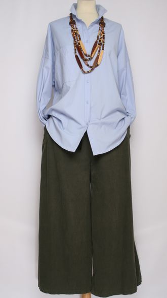 РУБАШКА "КЛАССИКА" голубая р.48-52