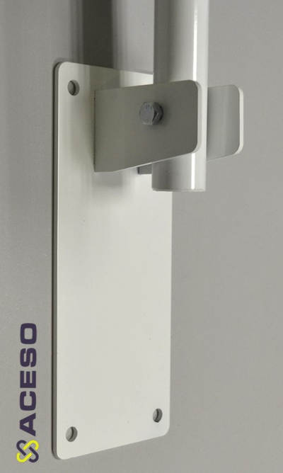 Откидной настенный поручень для унитаза окрашенный, белый