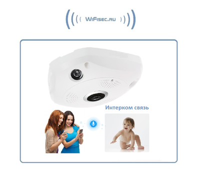 BESDER_SS. Потолочная - настенная WiFi/LAN видеокамера панорамная с DVR, 960P HD (IP Pro (VR cam. EseeCloud))