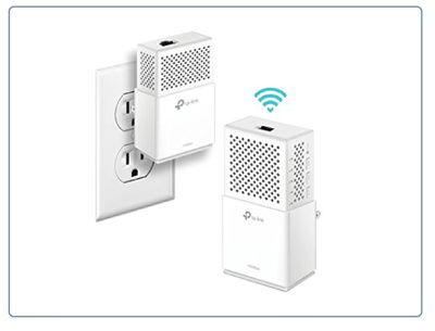 TP-LINK, HomePlug AV2 Сетевой адаптер PowerLine 1200 Мбит/с Ethernet + WiFi точка доступа (комплект 2 шт.)