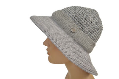 Шляпа Vizio SS 1500 FF серая летняя Италия