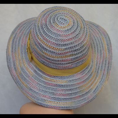 Итальянская шляпа летняя разноцветная Vizio Италия 6023 FF 2