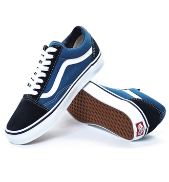 Кеды Vans Old School Синие с белым (36-46) Арт. 006М