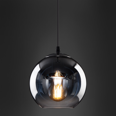 Подвесной светильник со стеклянным плафоном Rowan дымчатый Арт:730926