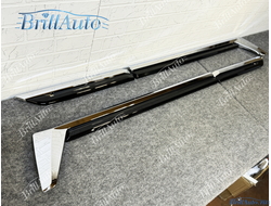 Молдинги Lexus LX600 LX500d на двери черные, хром