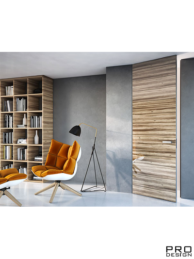 Комплект скрытой двери Pro DESIGN EGGER (дверь-невидимка в декоре ЛДСП EGGER) наружного открывания 2600 мм