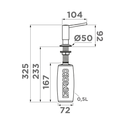 Дозатор OMOIKIRI OM-02-P PL