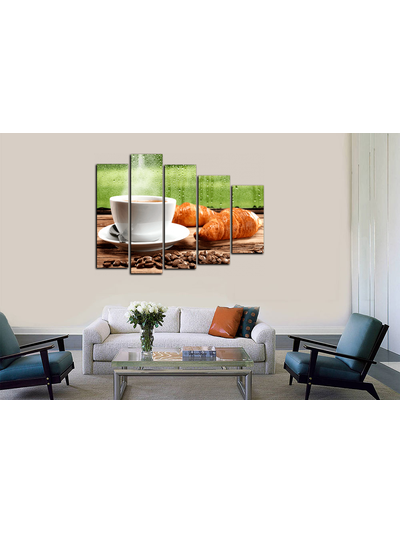 Модульная картина "Горячий сладкий кофе"