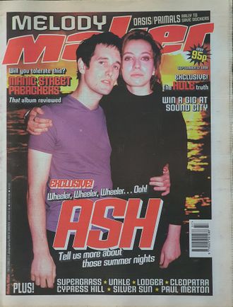 Melody Maker Magazine 12 September 1998 Ash Cover, Иностранные музыкальные журналы, Intpressshop