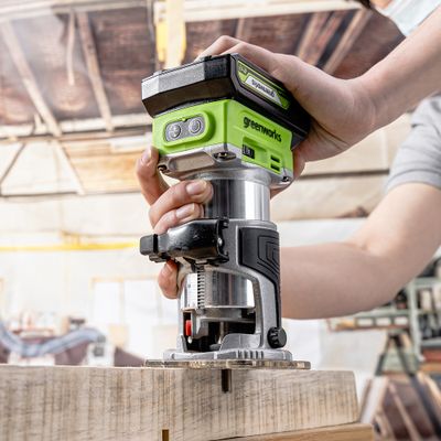 Фрезер аккумуляторный Greenworks G24RO 24V