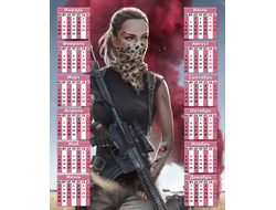 Календарь настенный PlayerUnknown’s Battlegrounds, PUBG, ПУБГ №39