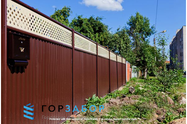 Забор из профнастила