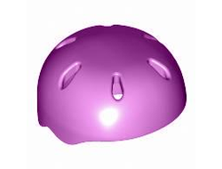 Minifigure, Headgear Helmet Sports with Vent Holes, Magenta (46303 / 6138657)