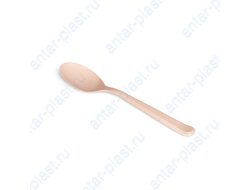 Ложка пластиковая бежевая 18 см ПРЕМИУМ (50 шт.)